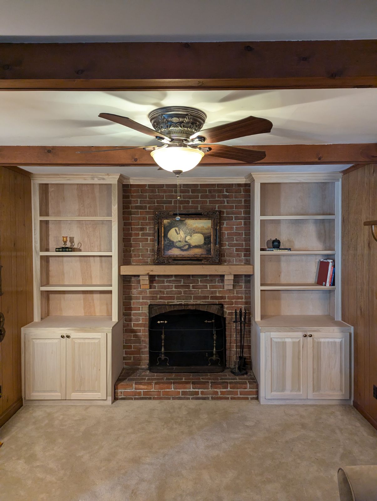 Bookcase and mantle for a home in Reynoldsburg